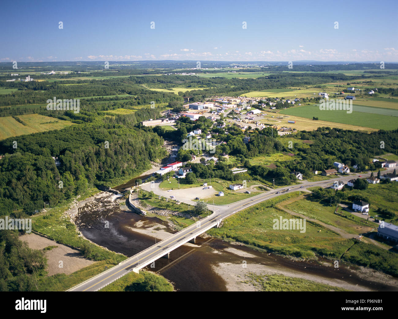 Riviere Verte, L`Isle Verte, Quebec Stock Photo Alamy